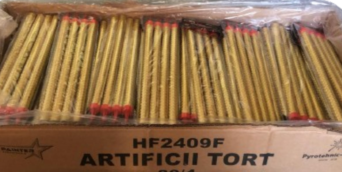 30 x set artificii de tort 25 cm 90 secunde