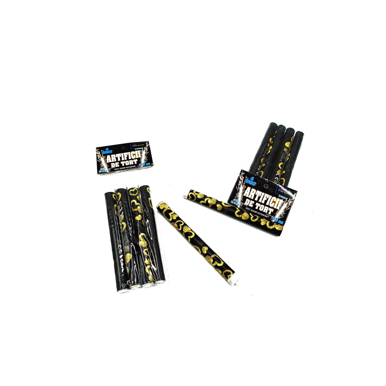 Bax Artificii de tort 15 cm 60 secunde Fireshow