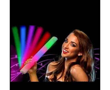 50 x Baghete LED multicolore foam stick 40 cm