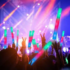 50 x Baghete LED multicolore foam stick 40 cm