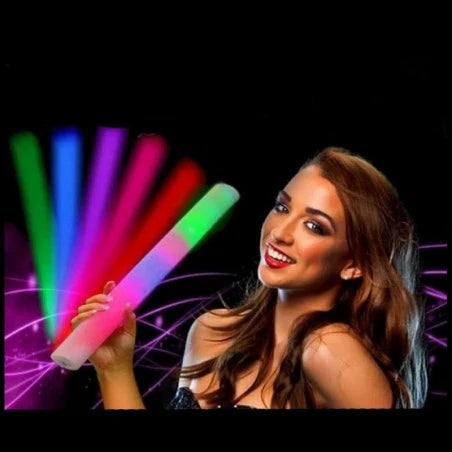 100 x BAGHETE LED FOAM STICK MULTICOLOR
