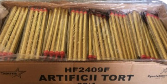 Bax 50 seturi artificii de tort 25 cm 90 secunde
