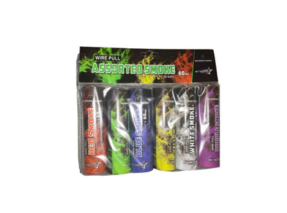 Fumigene colorate cu inel -set multicolor