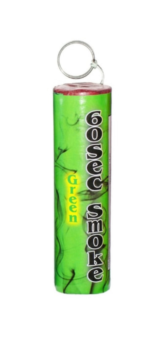 Fumigena culoare Verde 60 secunde cu inel